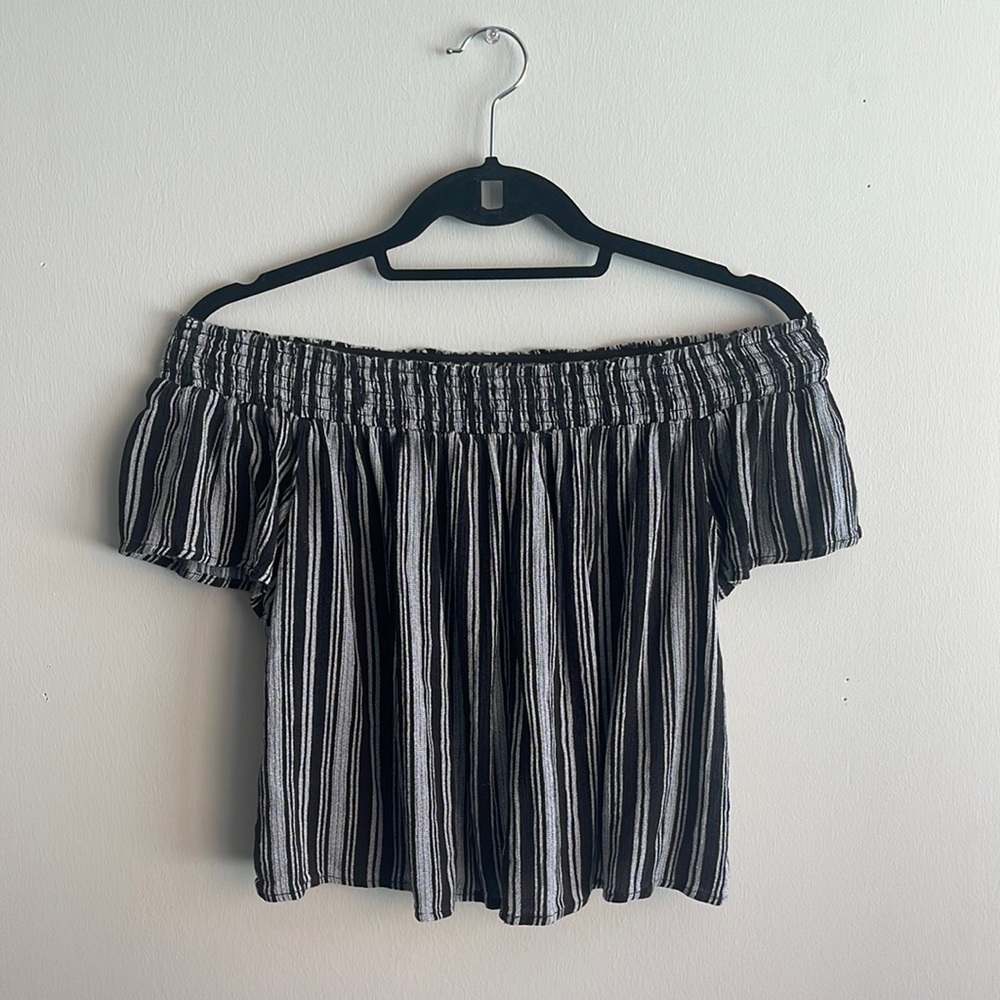 Jolt. Top from Dillards. Stripped. Black and white. Size S.